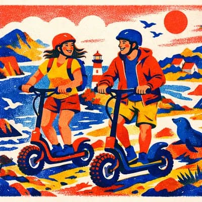 balades découverte originales en Trottinette électrique tout terrain - sur rendez-vous toute la journée