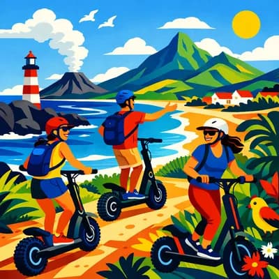 balades découverte originales en Trottinette électrique tout terrain avec Planète Trott - sur rendez-vous toute la journée