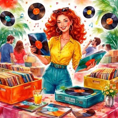 expo/vente c.cecile et ses vinyles