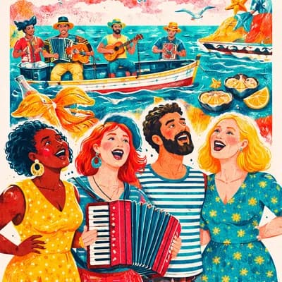 concert des voix liées de la côte et du groupe Karavan Chants d huîtres
