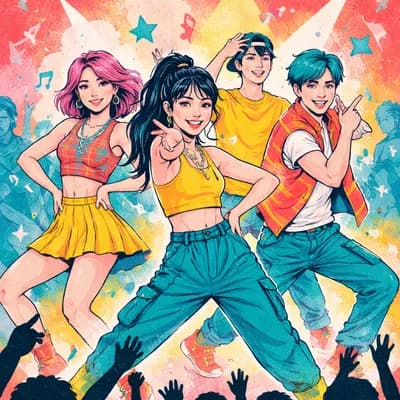 Stage initiation Danse K-pop