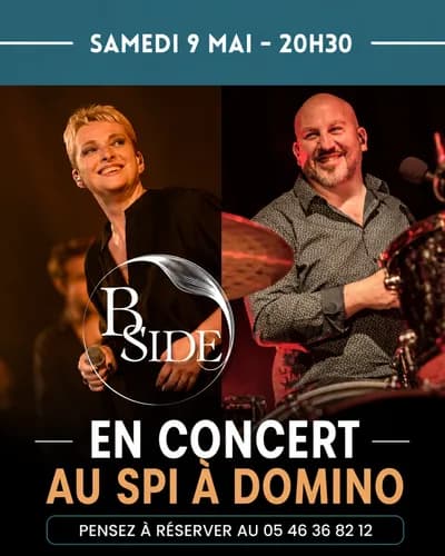 Concert du groupe B-side: pop-rock, rétro spécial 80´s.