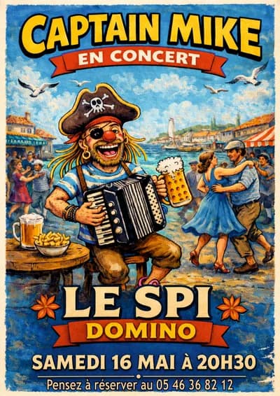 Concert de Captain Mike: chants marins et bretons.