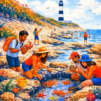 Découverte de la Biodiversité de l'estran rocheux à la pointe de Chassiron