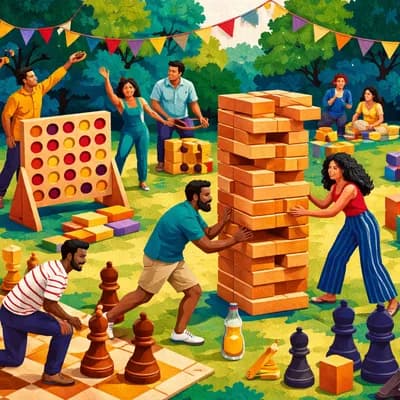 Jeux en bois géants