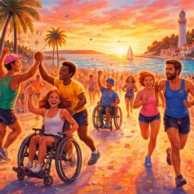 Étape royannaise du défi sportif de sensiblisation aux myopathies