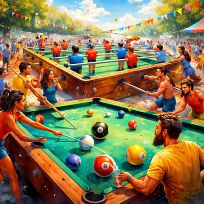 Baby-Foot et billard géants