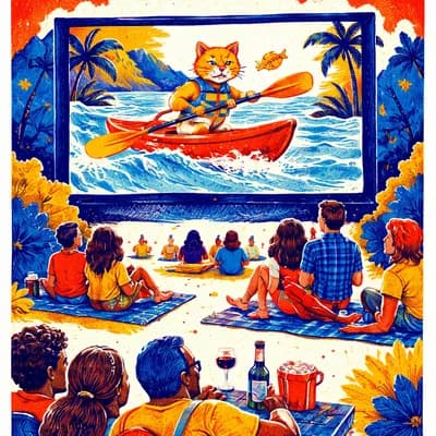Cinéma de plein-air "Flow, le chat qui n’avait plus peur de l’eau"