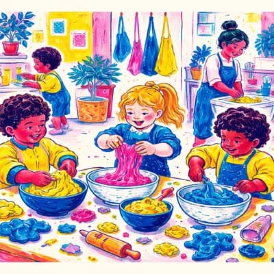 Atelier petite enfance - Pâte à patouille