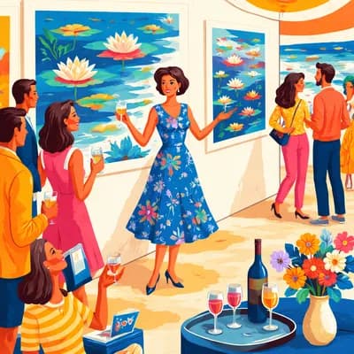 Vernissage exposition Francine Alary - A fleur d'eau