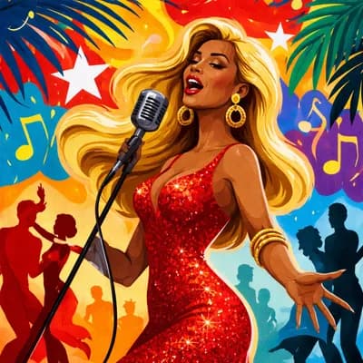 Sandy Sims chante Dalida