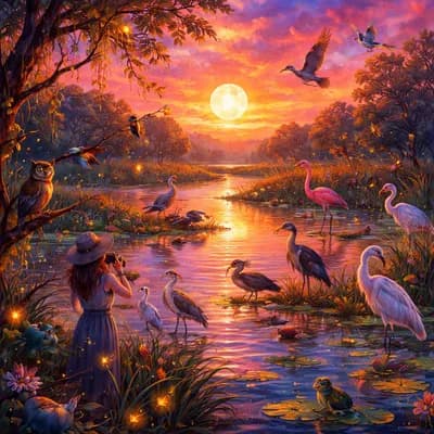 Le petit monde de la nuit - Le Marais aux Oiseaux