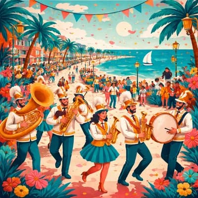 Inauguration de la réhabilitation du Front de Mer - Fanfare L’Impériale