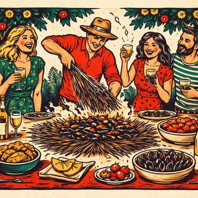 Soirée éclades (ou églades) de moules