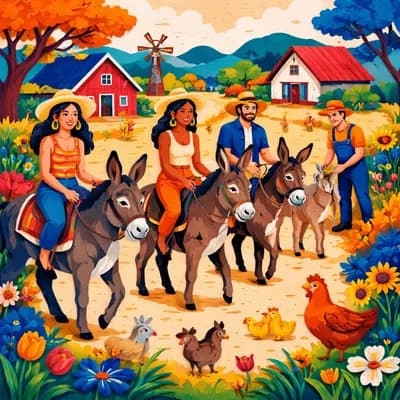 Balade à dos d'âne à la ferme aux Ânes