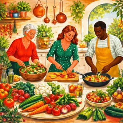 Atelier cuisine chez session saveurs à La Menounière atelier Légumes