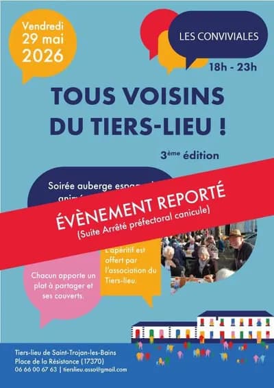 Tous Voisins du Tiers-lieu *** Événement Reporté