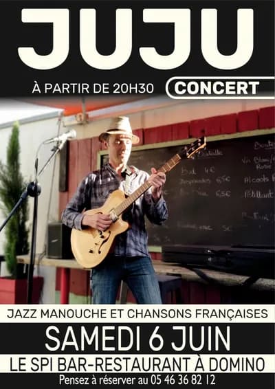 Concert de « juju »: jazz manouches et chansons françaises