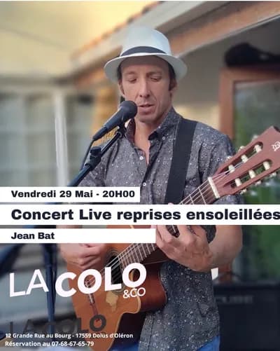 concert live - reprises ensoleillées avec Jb
