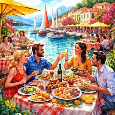 Repas au Port