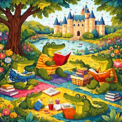L'heure des crocos-livres au parc du château