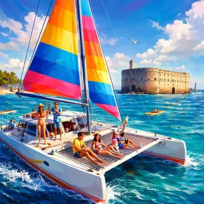 Croisière en catamaran au pied du Fort Boyard