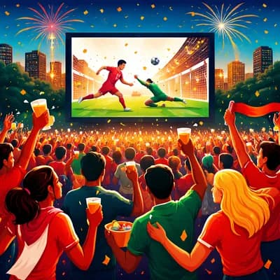 Finale ligue des Champions sur Grand écran