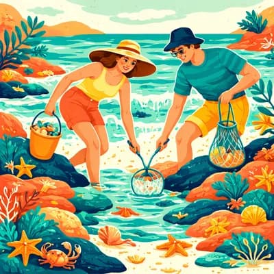 🌊🩵pêche à pied d'exploration 🐚🫧