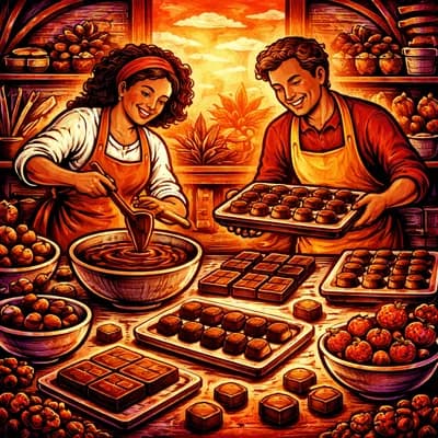 Atelier moulage de chocolat