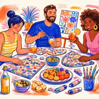 Apéro peinture ou mosaïque
