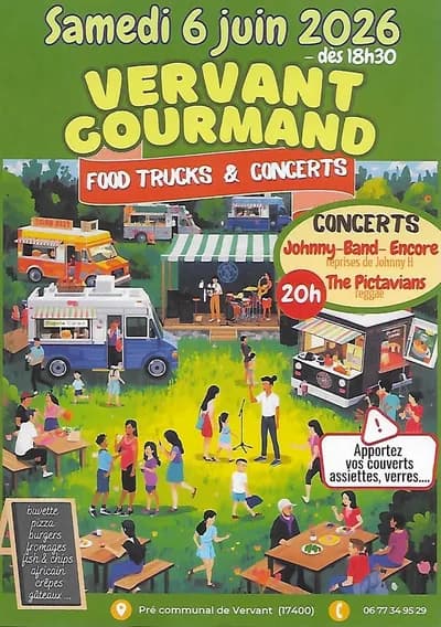 marché gourmand à Vervant