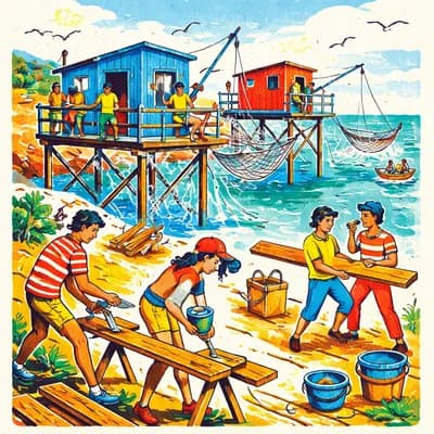 Atelier jeune bâtisseur - Carrelets charentais