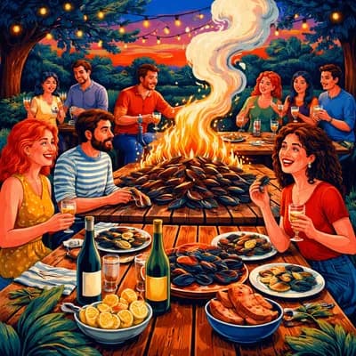 Soirée éclade de moules