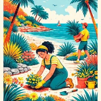 Atelier jeune paysagiste - Jardins de bord de mer