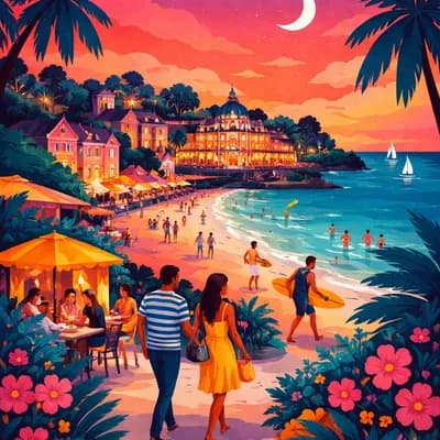 Visite - Le quartier de Pontaillac au crépuscule