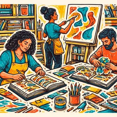 Atelier créatif - Livres illisibles, contraste et plasticité