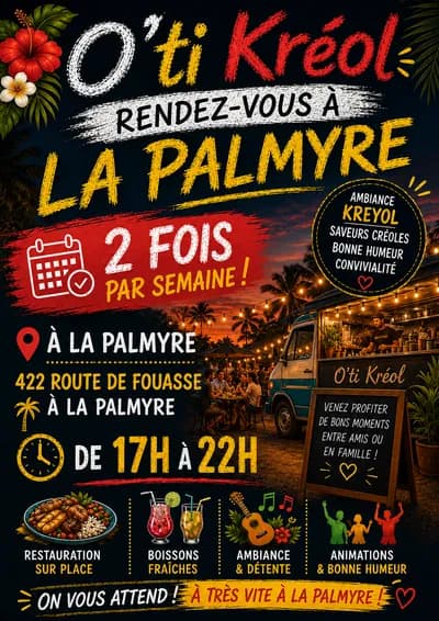O’ti Kreol vous donne rendez-vous à La Palmyre