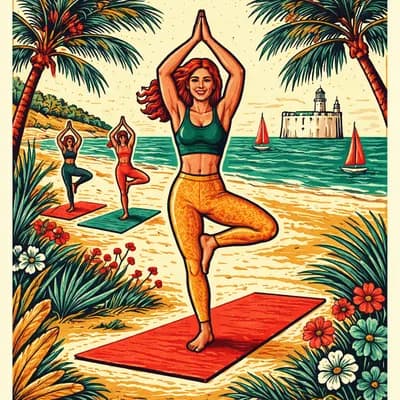Yoga à la plage Boyardville avec Christelle / Find Your Tree / Yoga à la plage