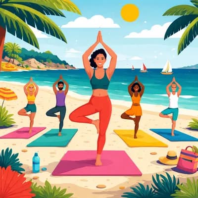 Yoga à la plage de l'écuissière avec Caro / Yoga à la plage / Find Your Tree