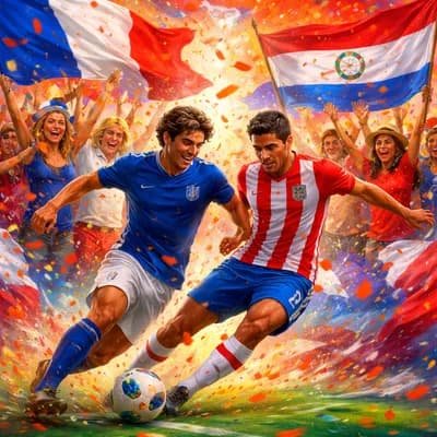 Foot France Paraguay