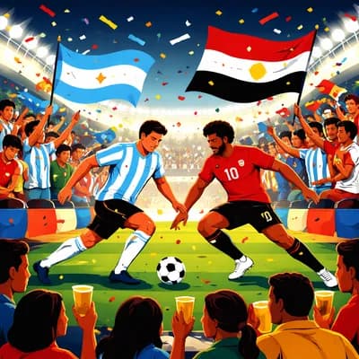 Coupe du Monde de football : Argentine 🇦🇷 / Égypte 🇪🇬 au Stud’îo