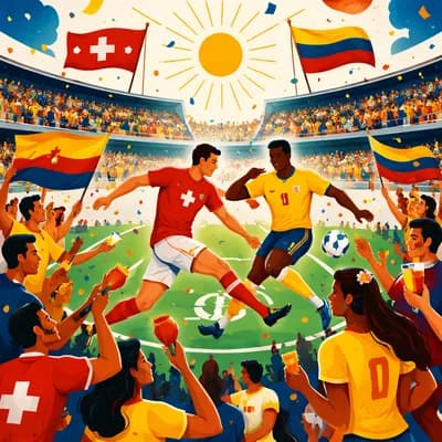 Coupe du Monde de football : Suisse 🇨🇭 / Colombie 🇨🇴 au Stud’îo