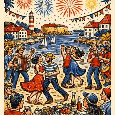 Célébration de la Fête nationale à Bourcefranc-le Chapus