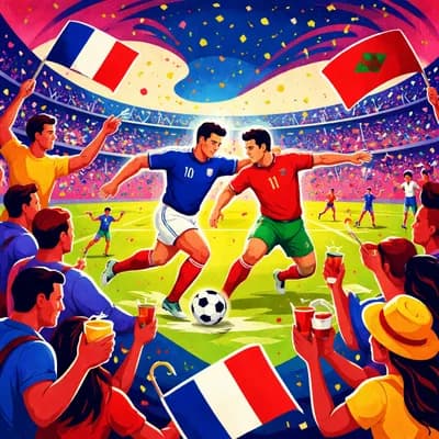 Coupe du Monde de football : France 🇫🇷 / Maroc 🇲🇦 au Stud’îo