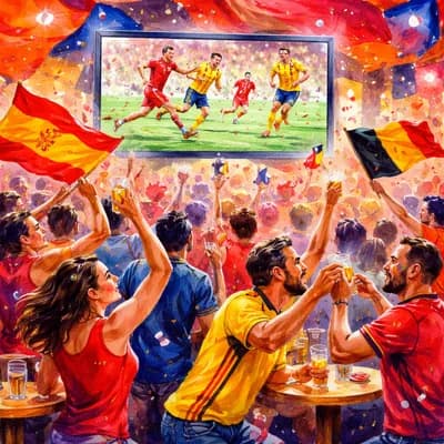 Coupe du Monde de football 1/4 de finale: Espagne 🇪🇸 / Belgique 🇧🇪 au Stud’îo