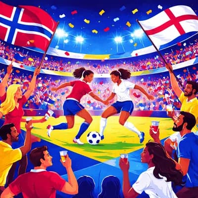 Coupe du Monde de football : 1/4 de finale Norvège 🇳🇴 / Angleterre 🏴 au Stud’îo
