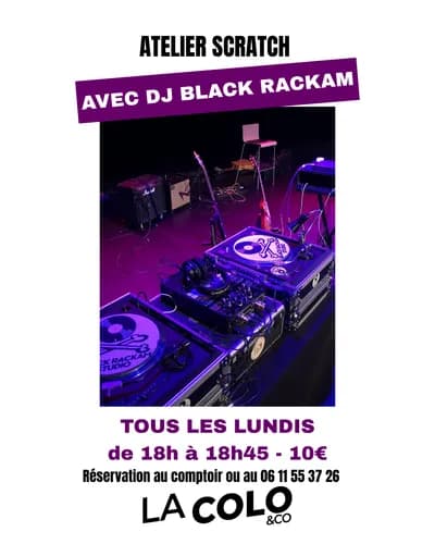 Atelier Scratch à La Colo&co avec Dj Black Rackam