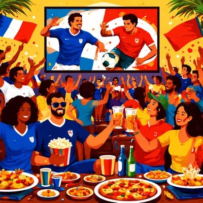 Diffusion du Match France /maroc