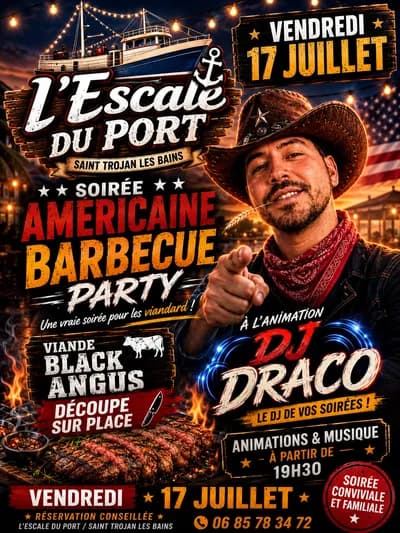 🇺🇸🤠soirée Américaine à l’escale du port! 🥩🔥