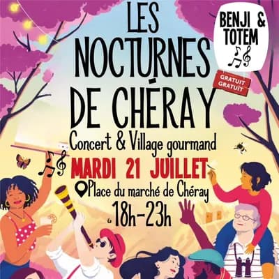 Nocturnes de Cheray: foodtrucks et concert